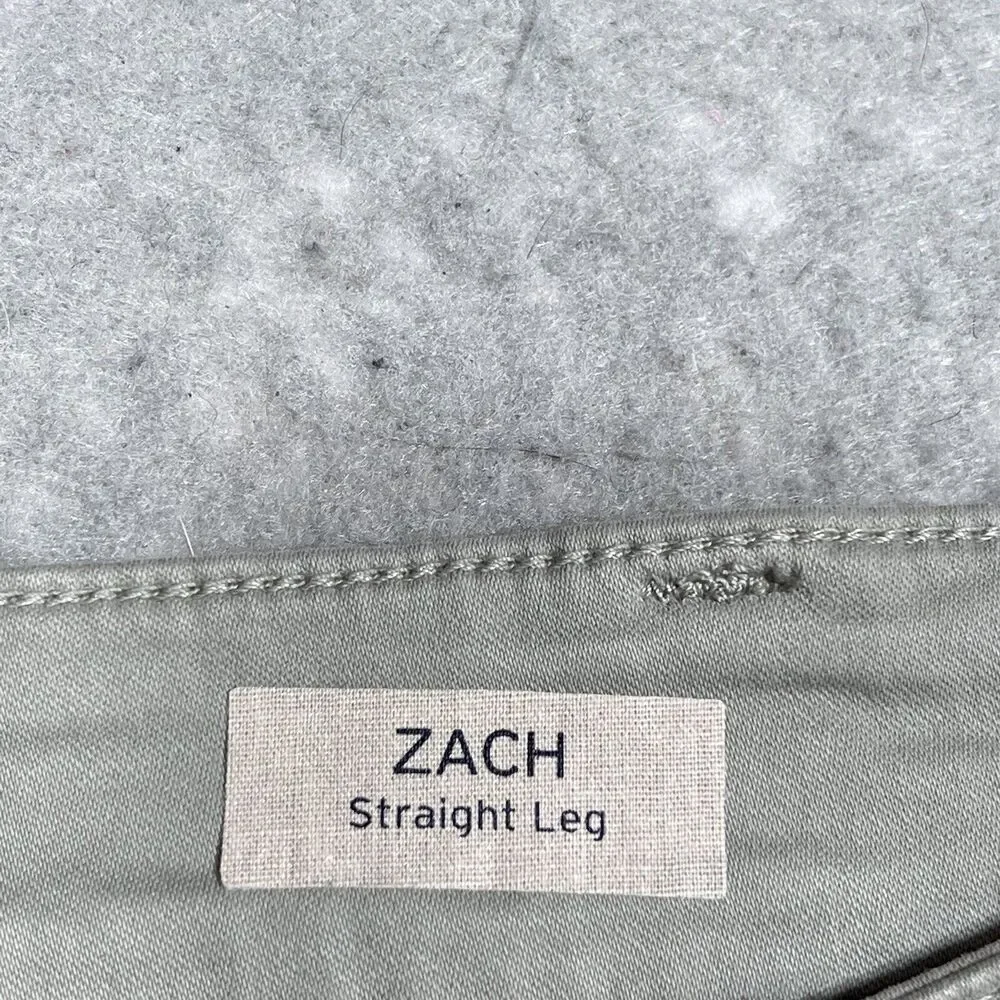 Mavi Zach Pants Mens Size 42 Gray Twill Zach Straight Leg Jeans Inseam 31 Pocket
